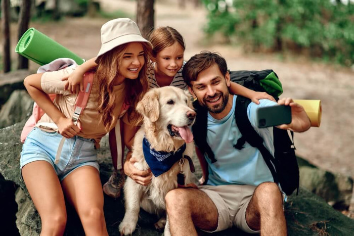 Camping with dog